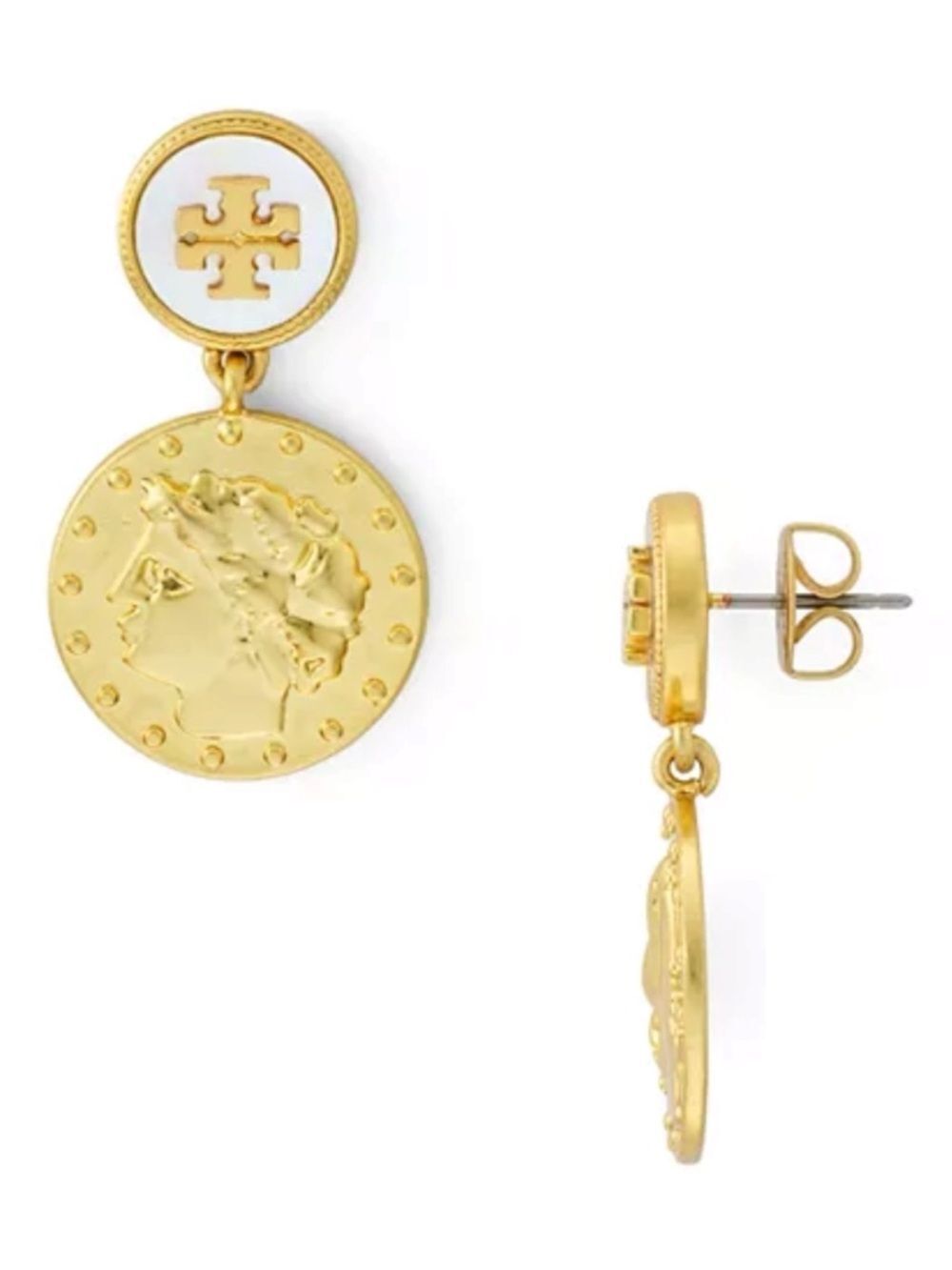Tory Burch Coin Drop Earrings